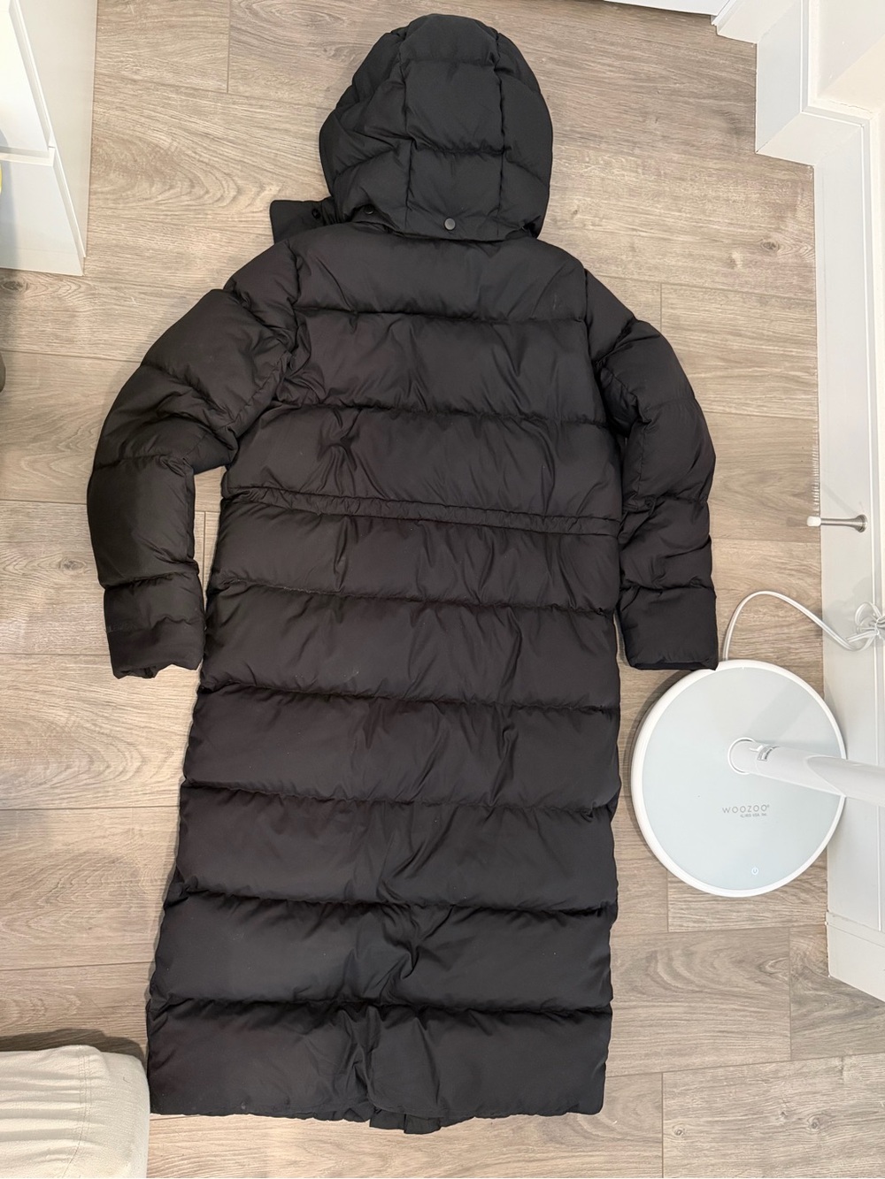 lululemon athletica Women’s Black Long Hooded Puffer Coat - Picture 4 of 6
